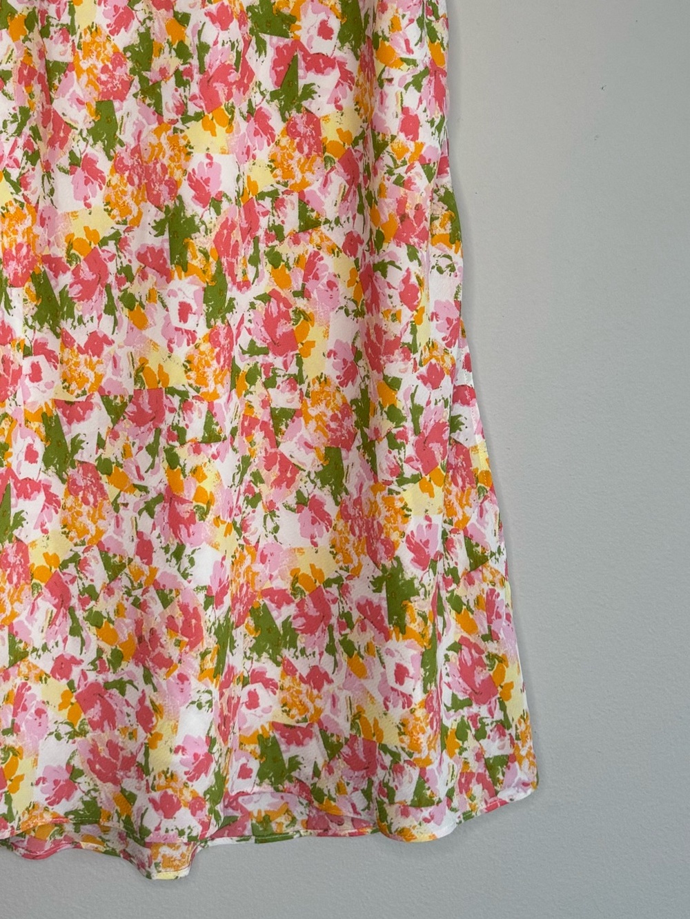 🟢3/$25 Romantic Feminine Floral Spring Maxi Skirt Lightweight Flowy Pull On BP